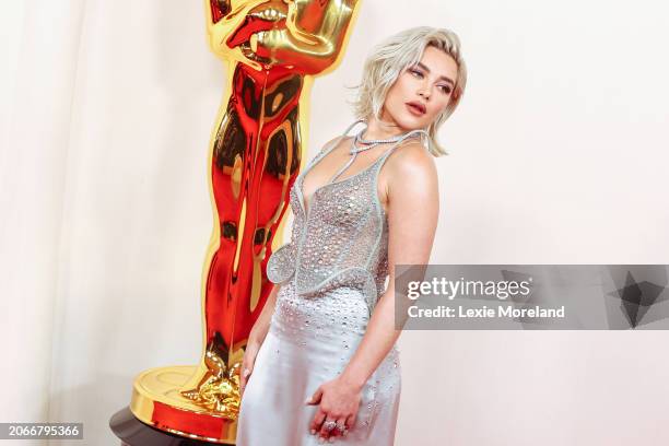 Florence Pugh at the 96th Annual Oscars held at Ovation Hollywood on March 10, 2024 in Los Angeles, California.