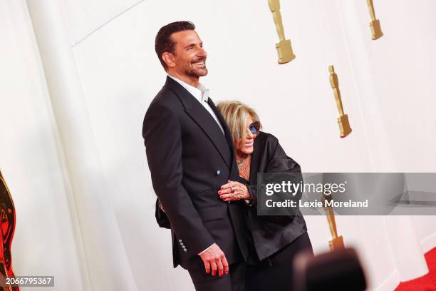 Bradley Cooper and Gloria Campano at the 96th Annual Oscars held at Ovation Hollywood on March 10, 2024 in Los Angeles, California.