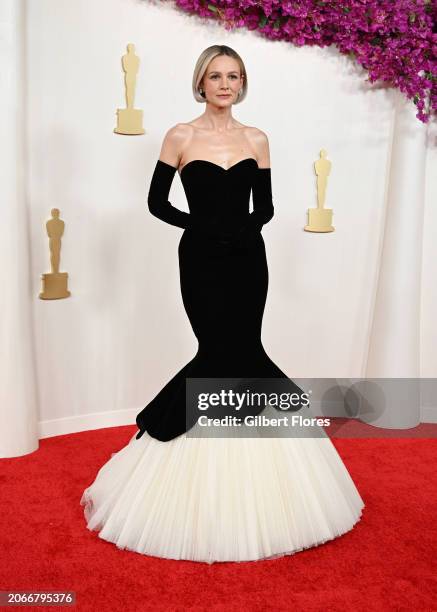 Carey Mulligan at the 96th Annual Oscars held at at the Ovation Hollywood on March 10, 2024 in Los Angeles, California.