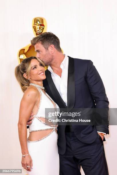 Hollywood, CA Elsa Pataky and Chris Hemsworth arriving on the red carpet at the 96th Annual Academy Awards in Dolby Theatre at Hollywood & Highland...