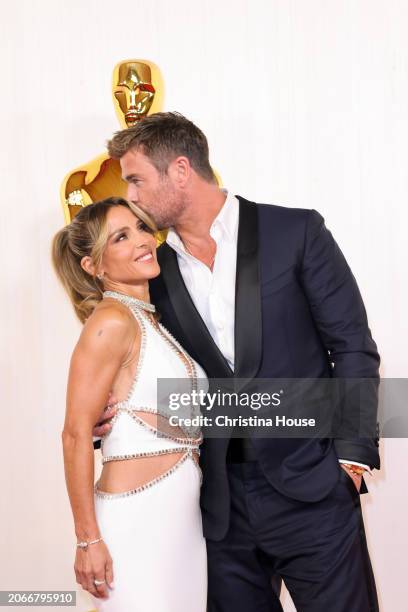 Hollywood, CA Elsa Pataky and Chris Hemsworth arriving on the red carpet at the 96th Annual Academy Awards in Dolby Theatre at Hollywood & Highland...