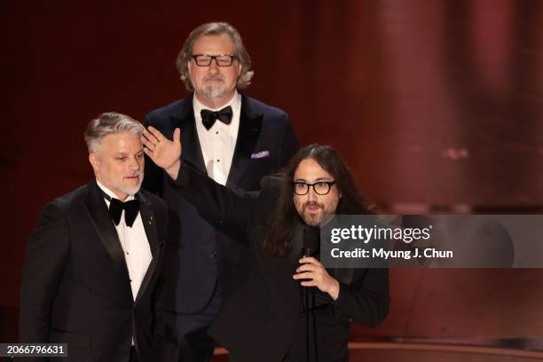 Hollywood, CA Brad Booker Dave Mullins as Sean Lennon recognizes his mother Yoko Ono during the live telecast of the 96th Annual Academy Awards in...