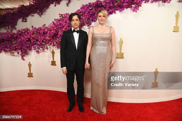 Noah Baumbach and Greta Gerwig at the 96th Annual Oscars held at Ovation Hollywood on March 10, 2024 in Los Angeles, California.