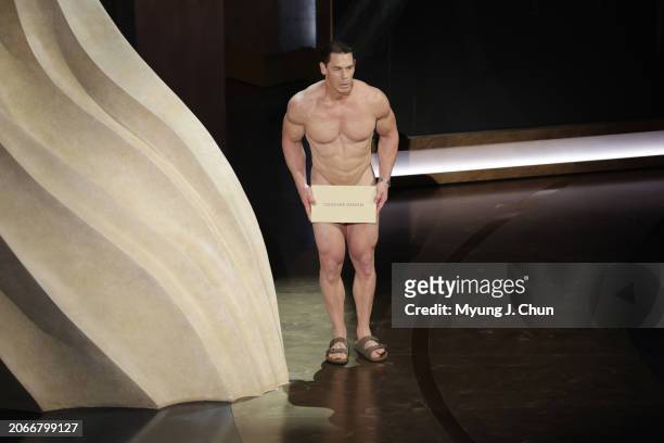 Hollywood, CA John Cena during the live telecast of the 96th Annual Academy Awards in Dolby Theatre at Hollywood & Highland Center in Hollywood, CA,...