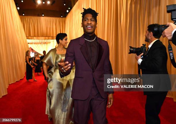 Musician Jon Batiste attends the 96th Annual Academy Awards at the Dolby Theatre in Hollywood, California on March 10, 2024.