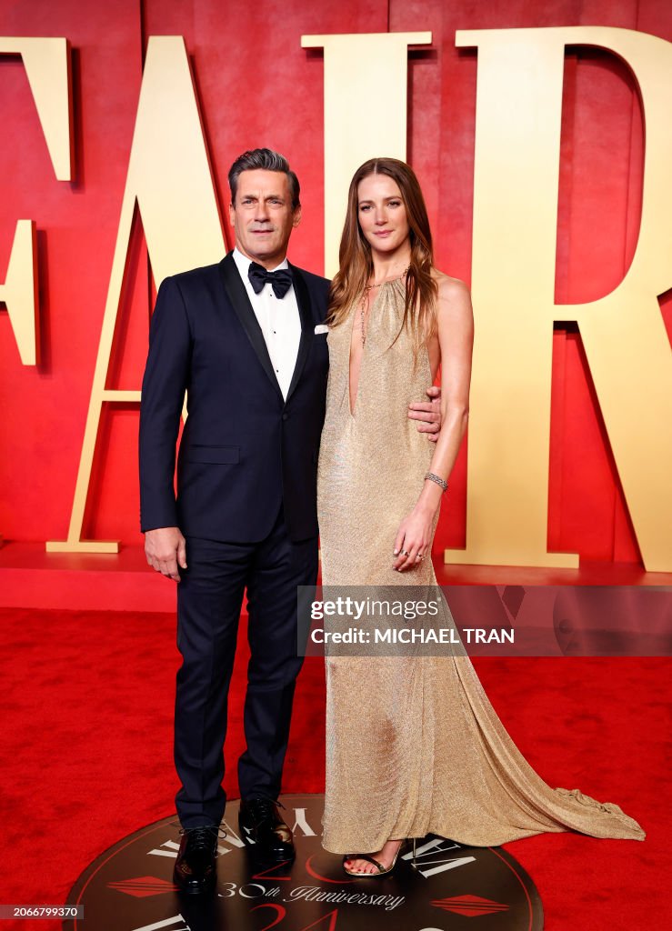 Actor Jon Hamm And His Wife Actress Anna Osceola Attend The Vanity actor-jon-hamm-and-his-wife-actress-anna-osceola-attend-the-vanity
