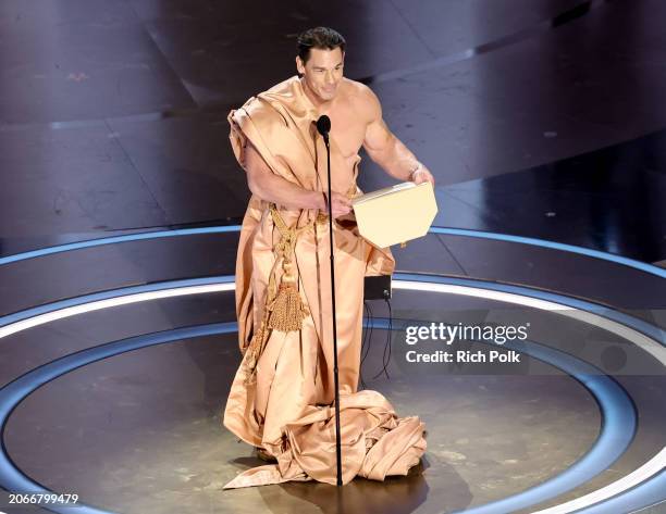 John Cena at the 96th Annual Oscars held at Dolby Theatre on March 10, 2024 in Los Angeles, California.