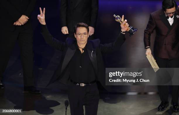 Hollywood, CA Robert Downey Jr. During the live telecast of the 96th Annual Academy Awards in Dolby Theatre at Hollywood & Highland Center in...