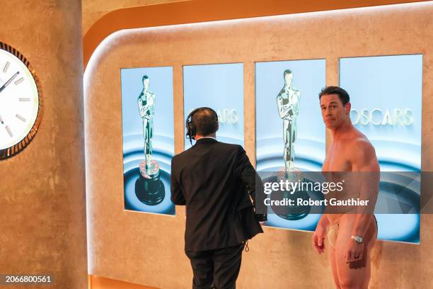 Hollywood, CA John Cena back stage during the the 96th Annual Academy Awards in Dolby Theatre at Hollywood & Highland Center in Hollywood, CA,...