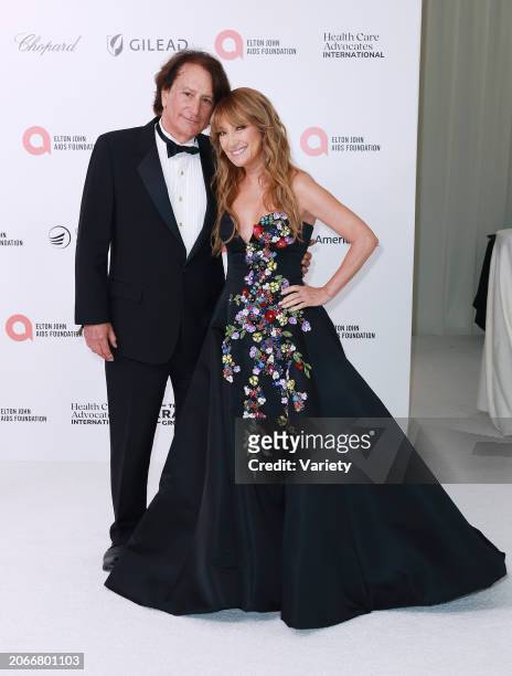 John Zambetti and Jane Seymour at the 32nd Annual Elton John AIDS Foundation Academy Awards Viewing Party held at The City of West Hollywood Park on...