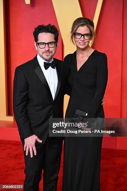 Abrams and Katie McGrath attending the Vanity Fair Oscar Party held at the Wallis Annenberg Center for the Performing Arts in Beverly Hills, Los...