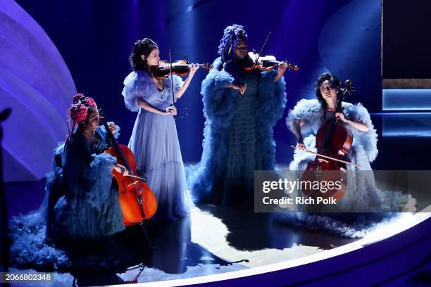 An orchestra performs onstage at the 96th Annual Oscars held at Dolby Theatre on March 10, 2024 in Los Angeles, California.
