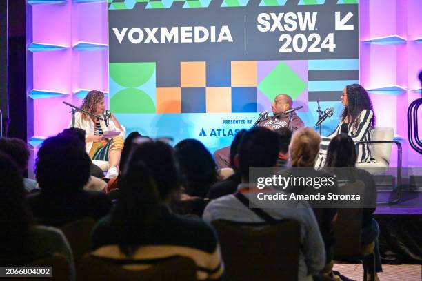 Noel King, Charlamagne tha God and Angela Rye at 'Today, Explained' Live with Noel King Featuring Charlamagne tha God and Angela Ryeas part of SXSW...