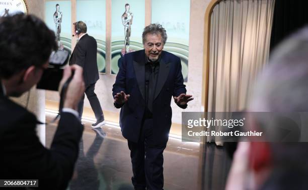 Hollywood, CA Al Pacino back stage during the the 96th Annual Academy Awards in Dolby Theatre at Hollywood & Highland Center in Hollywood, CA,...