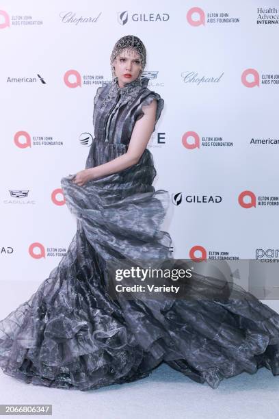 Skye Aurelia at the 32nd Annual Elton John AIDS Foundation Academy Awards Viewing Party held at The City of West Hollywood Park on March 10, 2024 in...