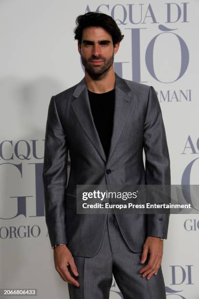 Juan Betancourt attends the party organized by the Armani brand to honor "Acqua de Gio", its most iconic men's fragrance, on March 7 in Madrid, Spain...