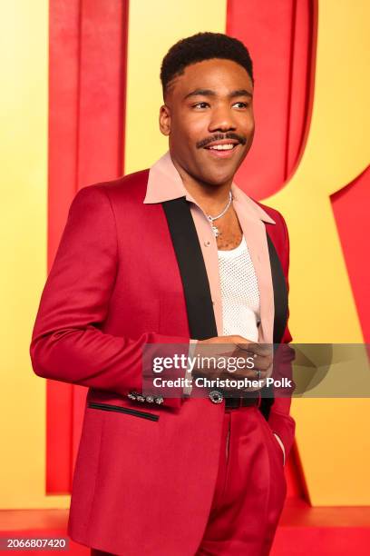 Donald Glover at the 2024 Vanity Fair Oscar Party held at the Wallis Annenberg Center for the Performing Arts on March 10, 2024 in Beverly Hills,...