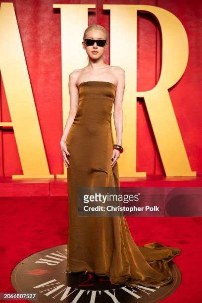Rosé at the 2024 Vanity Fair Oscar Party held at the Wallis Annenberg Center for the Performing Arts on March 10, 2024 in Beverly Hills, California.