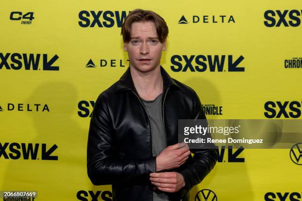 Calum Worthy at the 'Sew Torn' premiere as part of SXSW 2024 Conference and Festivals held at the Alamo Lamar on March 10, 2024 in Austin, Texas.