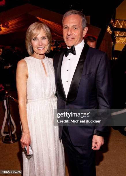Willow Bay and Bob Iger at the 96th Annual Oscars Governors Ball held at Dolby Theatre on March 10, 2024 in Los Angeles, California.
