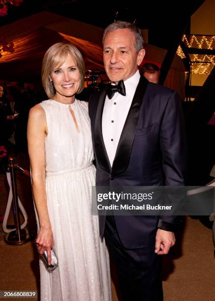 Willow Bay and Bob Iger at the 96th Annual Oscars Governors Ball held at Dolby Theatre on March 10, 2024 in Los Angeles, California.