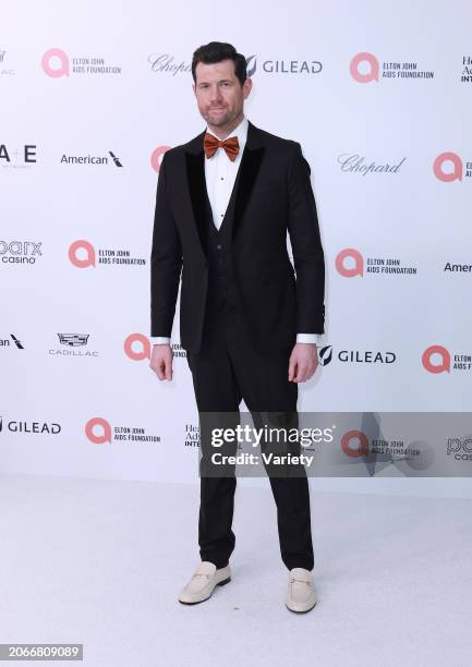 Billy Eichner at the 32nd Annual Elton John AIDS Foundation Academy Awards Viewing Party held at The City of West Hollywood Park on March 10, 2024 in...