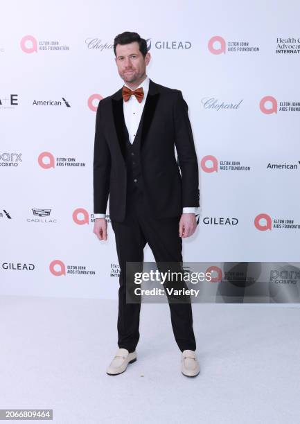 Billy Eichner at the 32nd Annual Elton John AIDS Foundation Academy Awards Viewing Party held at The City of West Hollywood Park on March 10, 2024 in...