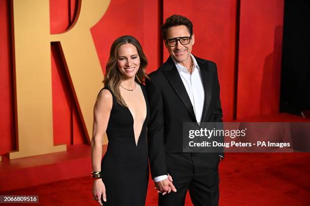 Robert Downey Jr and Susan Downey attending the Vanity Fair Oscar Party held at the Wallis Annenberg Center for the Performing Arts in Beverly Hills,...