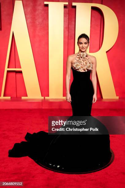 Camila Mendes at the 2024 Vanity Fair Oscar Party held at the Wallis Annenberg Center for the Performing Arts on March 10, 2024 in Beverly Hills,...