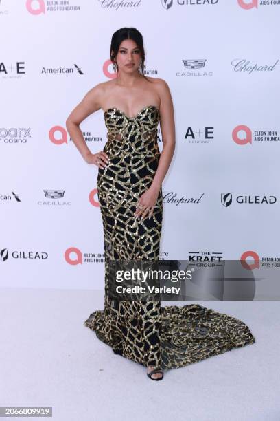 Richa Moorjani at the 32nd Annual Elton John AIDS Foundation Academy Awards Viewing Party held at The City of West Hollywood Park on March 10, 2024...