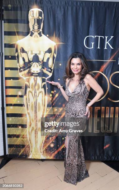 Brenda Mejia attends the the 2nd Annual Hollywood Legends Magazine Oscar Viewing Party Hosted By GTK PR Agency on March 10, 2024 in Los Angeles,...