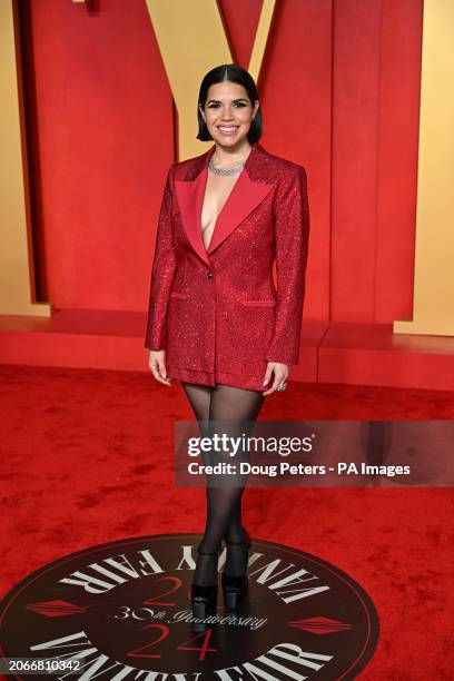 America Ferrera attending the Vanity Fair Oscar Party held at the Wallis Annenberg Center for the Performing Arts in Beverly Hills, Los Angeles,...