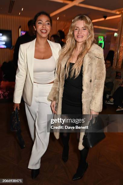 Hannah Crook and Lottie Moss attend the launch of the Pamela Anne Furze Foundation , supporting clinical research into hormonal cancers, at the...