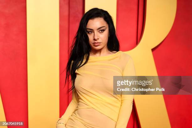 Charli XCX at the 2024 Vanity Fair Oscar Party held at the Wallis Annenberg Center for the Performing Arts on March 10, 2024 in Beverly Hills,...