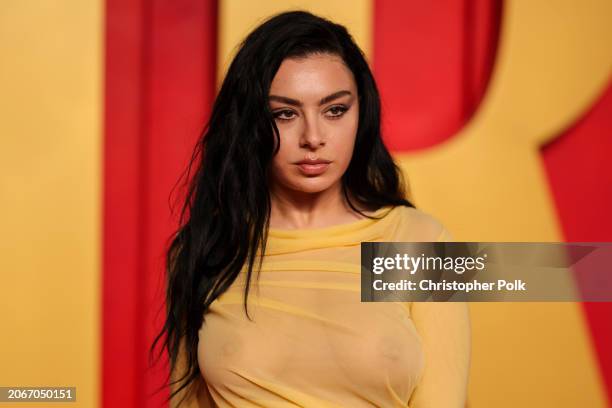Charli XCX at the 2024 Vanity Fair Oscar Party held at the Wallis Annenberg Center for the Performing Arts on March 10, 2024 in Beverly Hills,...