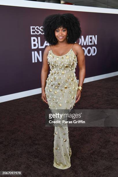 Teyonah Parris attends the 2024 ESSENCE Black Women In Hollywood Awards Ceremony at Academy Museum of Motion Pictures on March 07, 2024 in Los...