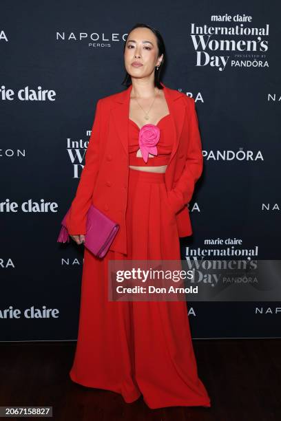Melissa Leong poses during the Marie Claire 2024 International Women's Day Luncheon at Hinchcliff House on March 08, 2024 in Sydney, Australia.