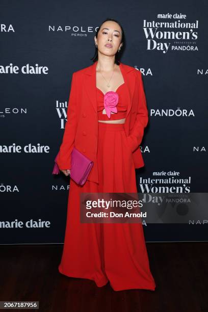 Melissa Leong poses during the Marie Claire 2024 International Women's Day Luncheon at Hinchcliff House on March 08, 2024 in Sydney, Australia.
