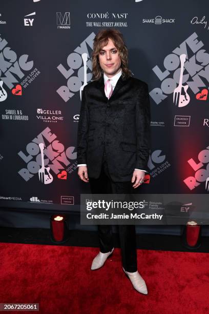 Luke Spiller attends the Eighth Annual LOVE ROCKS NYC Benefit Concert For God's Love We Deliver at Beacon Theatre on March 07, 2024 in New York City.