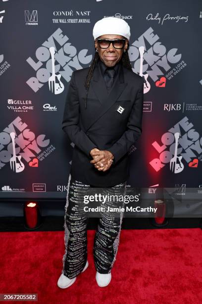 Nile Rodgers attends the Eighth Annual LOVE ROCKS NYC Benefit Concert For God's Love We Deliver at Beacon Theatre on March 07, 2024 in New York City.