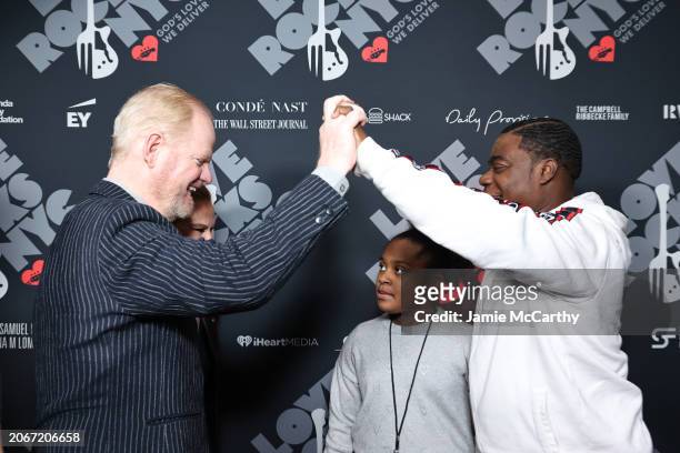 Jim Gaffigan and Tracy Morgan attend the Eighth Annual LOVE ROCKS NYC Benefit Concert For God's Love We Deliver at Beacon Theatre on March 07, 2024...