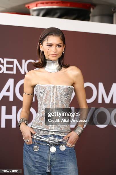 Zendaya attends the ESSENCE Black Women In Hollywood Awards at Academy Museum of Motion Pictures on March 07, 2024 in Los Angeles, California.