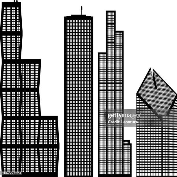 Famosi Edifici Moderni Chicago, Foto stock
