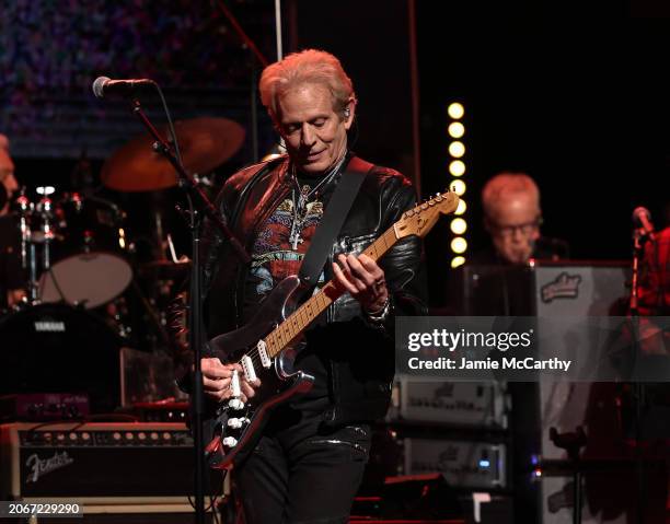 Don Felder performs onstage duroing the Eighth Annual LOVE ROCKS NYC Benefit Concert For God's Love We Deliver at Beacon Theatre on March 07, 2024 in...