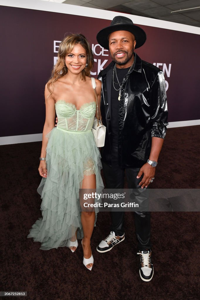 Nice Jen Jennifer Freeman and D-Nice attend the 2024 ESSENCE Black Women In ...