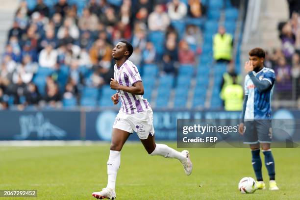 Kevin KEBEN during the Ligue 1 Uber Eats match between Le Havre and Toulouse at Stade Oceane on March 10, 2024 in Le Havre, France. - Photo by Icon...