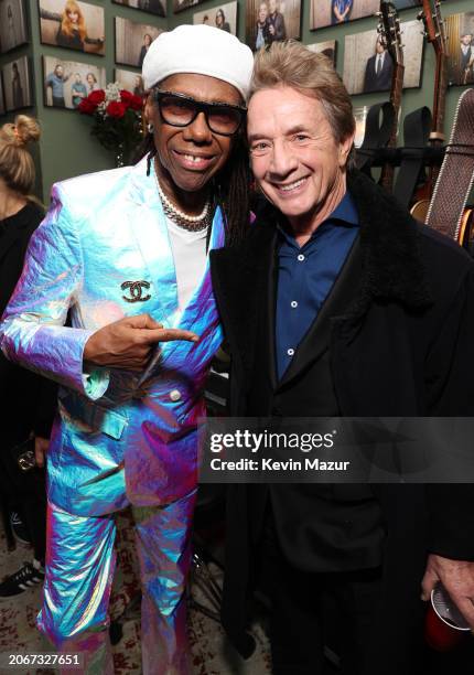 Nile Rodgers and Martin Short attend the Eighth Annual LOVE ROCKS NYC Benefit Concert For God's Love We Deliver at Beacon Theatre on March 07, 2024...
