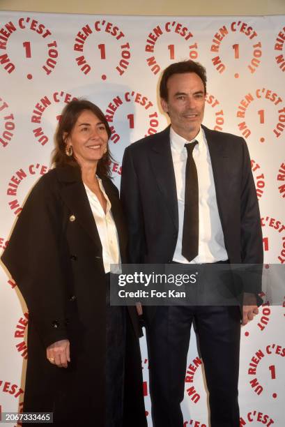 Cecile Duffau and Anthony Delon attend the "Un Rien C'est Tout" Gala at Musée de l'Armée on March 07, 2024 in Paris, France.