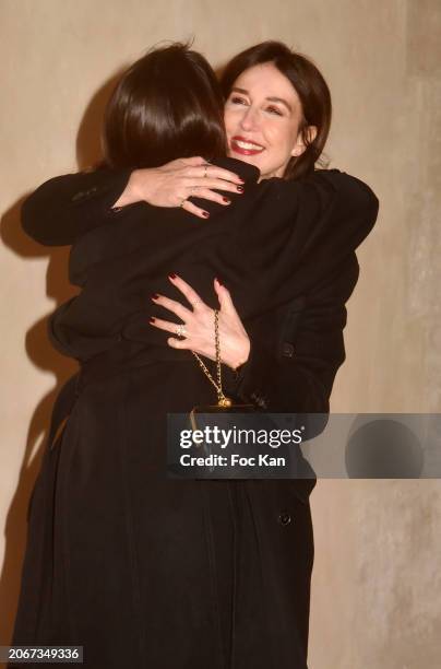 Cecile Duffau and Elsa Zylberstein attend the "Un Rien C'est Tout" Gala at Musée de l'Armée on March 07, 2024 in Paris, France.