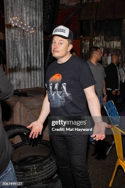 Elon Musk attends the "Fallout" @ SXSW party on March 07, 2024 in Austin, Texas.